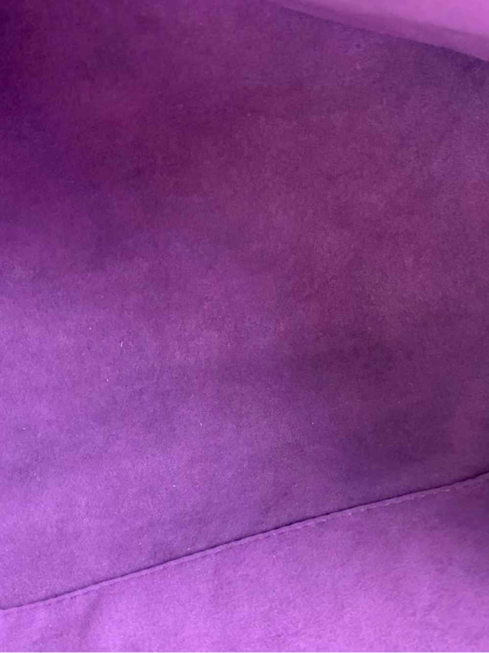 Louis Vuitton Monogram Canvas Shoulder Bag with Purple Trim - Picture 5 of 12